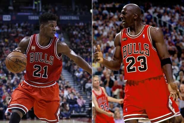 Jimmy Butler y Michael Jordan