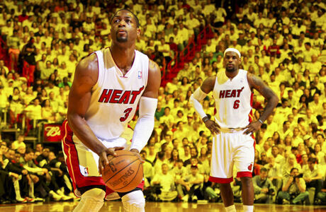Dwyane Wade y LeBron James./ Getty Images