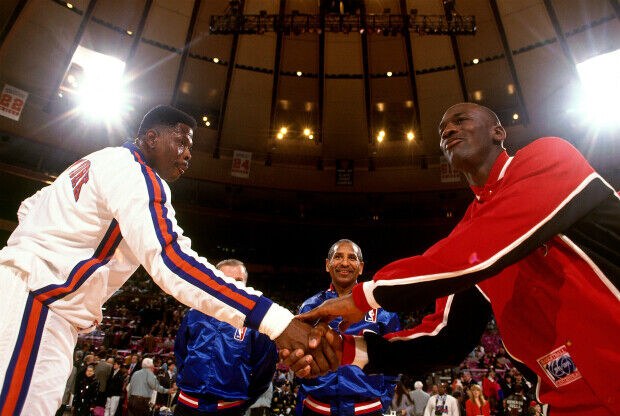 Michael Jordan y Patrick Ewing / Getty Images
